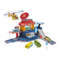 Sparkys Velký SET garáž 32 ks s autem měnící barvu a letadlem