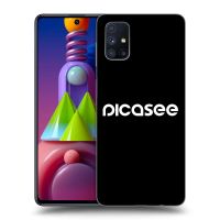 Silikónový čierny obal pre Samsung Galaxy M51 M515F - Picasee - new logo - white