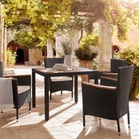 Ambia Garden ZOSTAVA ZÁHRADNÉHO NÁBYTKU drevo, kov, plast, textil