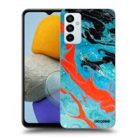 Silikónový prehľadný obal pre Samsung Galaxy M23 5G - Blue Magma