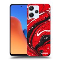 Silikónový čierny obal pre Xiaomi Redmi 12 5G - Red black