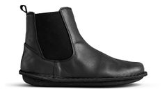 VIBAe HELSINKI Leather Preto Black Shearling Unisex - Obuv VIBAe - Černá - HELRLPBSHB-4 - Size: 4