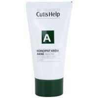 CutisHelp Health Care A - Acne Nachtcreme mit Hanf für problematische Haut, Akne 30 ml