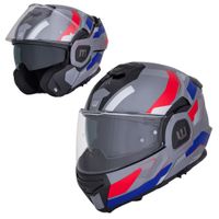 Překlopná moto přilba W-TEC Zoroz P/J Glossy Tricolor XS (53-54)