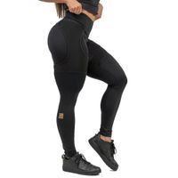 Dámské sportovní legíny se síťkou Nebbia INTENSE Mesh 838  Black/Gold  L