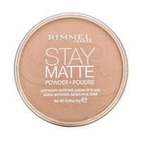 Rimmel London Stay Matte Long Lasting Pressed Powder puder z formułą matującą 005 Silky Beige 14 g