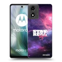 Silikónový čierny obal pre Motorola Moto E14 - Stay Real