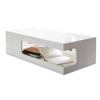 Livetastic KONFERENČNÝ STOLÍK, biela s vysokým leskom, kompozitné drevo, 120/60/35 cm