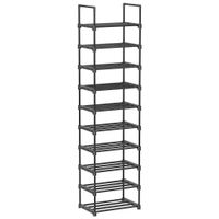 Boxxx REGÁL NA TOPÁNKY, čierna, 45/174/30 cm