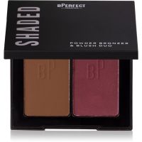 BPerfect Shaded Powder Bronzer & Blush Duo bronzer in rdečilo odtenek 05 Deep 7 g