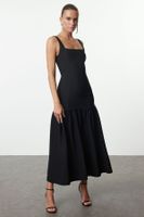 Trendyol Black Body-fitting Woven Dress