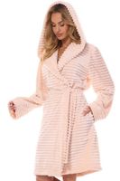 Huňatý dámský župan LaL 2416 Robin Světle oranžová L