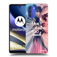 Silikónový prehľadný obal pre Motorola Moto G51 - Nemysli toľko