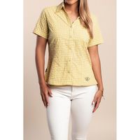 Shirt Mit Karo-Print, Gelb