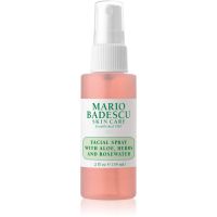 Mario Badescu Facial Spray with Aloe, Herbs and Rosewater тонізуюча маска для обличчя для освітлення та зволоження 59 мл