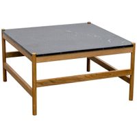 MID.YOU KONFERENČNÝ STOLÍK, prírodná farba, čierna, drevo, kameň, 80/45/80 cm