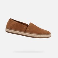 Light brown men's slip on espadrilles Geox Pantelleria - Men's