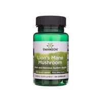 SWANSON Lion's Mane Mushroom 500mg - 60caps. - Soplówka jeżowata