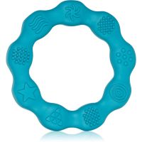 BabyOno Be Active Silicone Teether Ring rágóka Blue 1 db