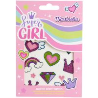 Martinelia Super Girl Glitter Body Tatto tattoo für Kinder 1 St.