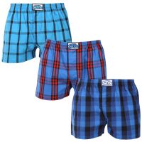 3PACK pánské trenky Styx klasická guma vícebarevné (3A010103) S