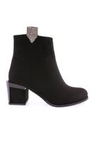 DGN 770-22k Women's Zipper Detailed Heeled Boots.