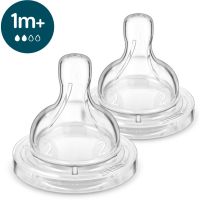 Philips Avent Anti-colic Flow 2 cucelj za stekleničko proti kolikam 1 m+ Slow Flow 2 kos