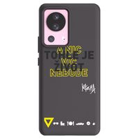 Silikónový čierny obal pre Xiaomi 13 Lite - Kazma - TOHLE JE ŽIVOT A NIC VÍC NEBUDE