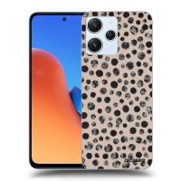 Silikónový čierny obal pre Xiaomi Redmi 12 4G - Dots