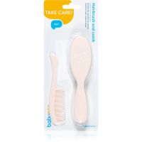 BabyOno Take Care Hairbrush and Comb IV četka za kosu za djecu Pink 2 kom