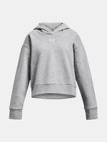 Under Armour UA Rival Fleece Crop Hoodie Bluza dziecięca Szary