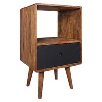 MID.YOU NOČNÝ STOLÍK, indický palisander, farba indického palisandra, 40/70/35 cm