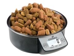 EYENIMAL etetőtál kutyáknak, mérleggel 1,8 liter - fekete