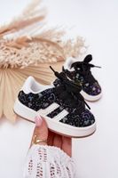 Boto Buty Sportowe Sneakersy Dziecięce W Serduszka Czarne Mirelle