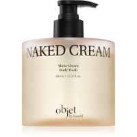 KUNDAL Objet Moist Gleam Body Wash парфумований гель для душу для інтенсивного зволоження з ароматом Naked Cream 450 мл