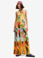 Desigual Tropi Rochie Galben