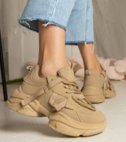 Gemre Brown women's chunky sports sneakers Zarina