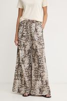Pinko nohavice wide leg dámske bavlnené