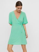 Light green wrap dress VERO MODA Ibina - Women's