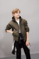 DEFACTO Boy's Reversible Hooded Coat