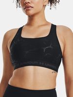 Under Armour UA Crossback Mid Emboss Sport Sutien Negru