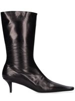 50mm Leather Ankle Boots