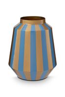 Pip Studio vază decorativă Stripes Light Blue 24 x 29 cm