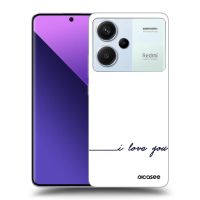 Silikónový prehľadný obal pre Xiaomi Redmi Note 13 Pro+ 5G - Milujem ťa