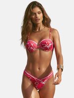 Lipsy Bikini gornji dio  roza / crvena / tamno crvena / bijela