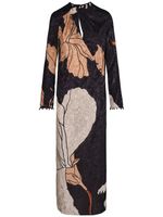 Esencia Feminina Jacquard Dress W/cutout