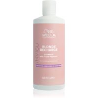 Wella Professionals Invigo Blonde Recharge шампоан за руса коса неутрализиращ жълтеникавите оттенъци 500 мл.