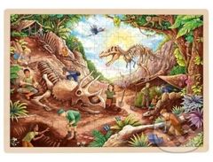 Dinosauří vykopávky (Dřevěné puzzle) - puzzle z kategorie 60 - 300 dílků