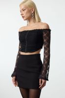 Trendyol Black Lace Blouse