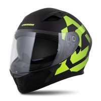 Moto přilba Cassida Orbit Grind černá matná/žlutá fluo S (55-56)